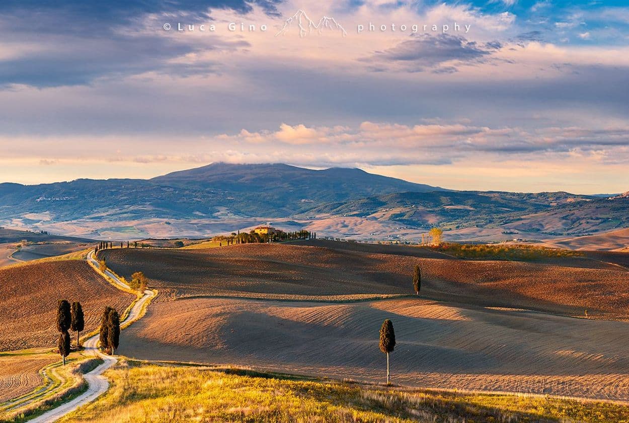 Podere Terrapille all'alba, presso Pienza
